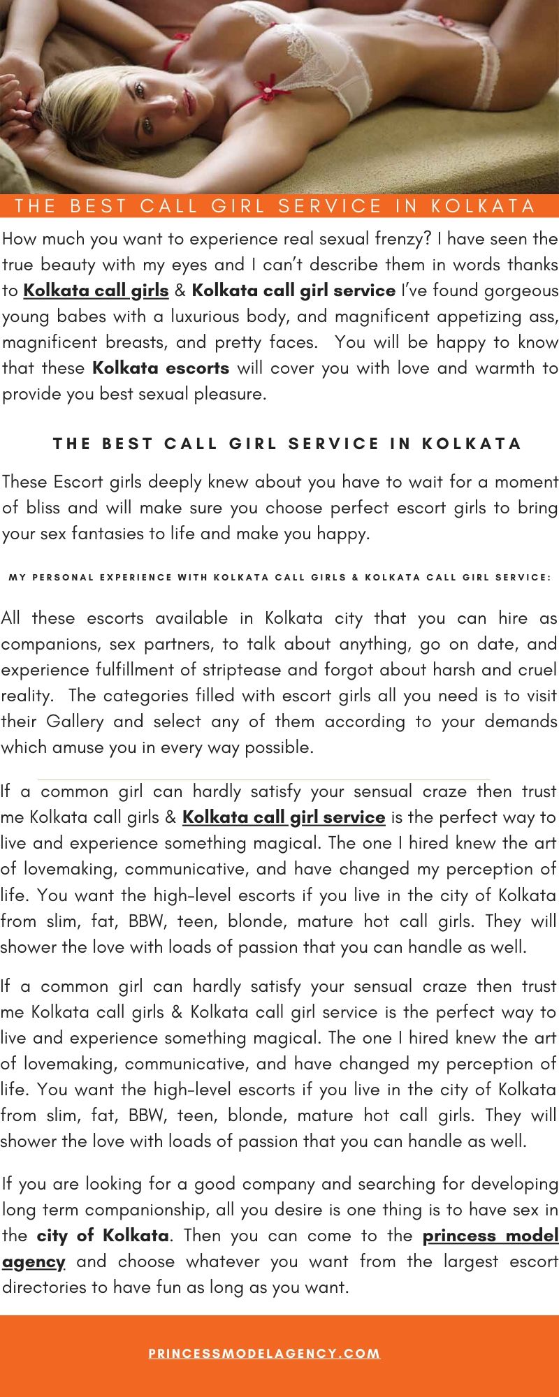 Princess Model Agency - The Best Call girl service in Kolkata